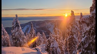 Hollyburn Ridge midweek Ski and Sunset [upl. by Fabrianne]