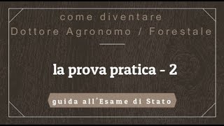 Dottore Agronomo guida allEsame di Stato  6 parte [upl. by Leynwad]