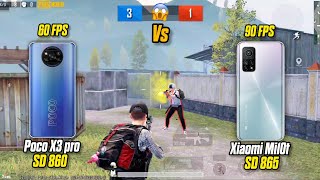 Poco X3 pro vs Xiaomi Mi10t Pubg test 2024 Poco X3 pro vs Mi10t Tdm test 🔥60fps vs 90fps Test [upl. by Meade546]