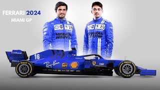 Ferrari to Sport Blue Livery at the 2024 F1 Miami Grand Prix [upl. by Schulz]