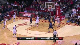 Donatas Motiejunas Highlights Hawks vs Rockets 12202014  8 Points 7 Rebounds [upl. by Mosra259]