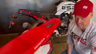 Install video SRC CRF 300L Rear Center Rack [upl. by Xenia]