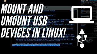 Mount and unmount USB devices in the linux terminal  mount umount commands Linux [upl. by Eenehs]