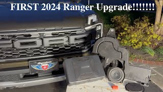 2024 Ford Ranger Raptor 1 required modification SUBWOOFER UPGRADE BampO sub is tiny [upl. by Nada]