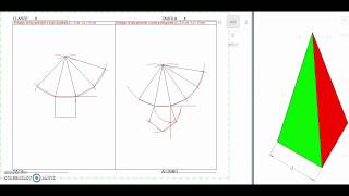 II  Tav 04  Sviluppo di una piramide a base quadrata e di una piramide a base pentagonale [upl. by Aneahs]