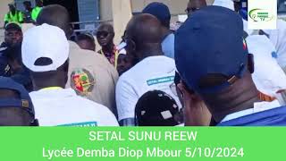 SETAL SUNU REEW Lycée Demba Diop Mbour en présence de son Excellence le Président de la République [upl. by Anaiq773]