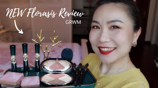 FLORASIS NEW PRODUCTS REVIEW Part 1  Sculpting Palette  New Blushes  Liquid Lipsticks  GRWM [upl. by Idnek155]