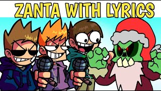 Friday Night Funkin ZANTA WITH LYRICS [upl. by Eiffub]