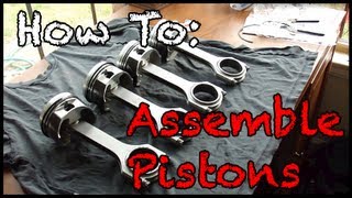 How to Assemble Pistons with Rods [upl. by Atiuqin933]