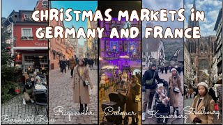 Christmas Markets in 🇩🇪🇫🇷 BernkastelKues Riquewihr Colmar Kayserberg Strasbourg 2023 [upl. by Lhok]