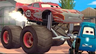 MONSTER TRUCK MCQUEEN SVENSKA BLIXTEN BILAR CARS ED MONSTERS Inc FULL EPISODE TV SPEL FILMEN [upl. by Hilde]