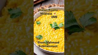 Italian Risotto Milanese 🍝 shorts [upl. by Parcel392]