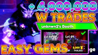 ANIME DEFENDERS BIG W TRADES I FINALLY GOT ALMIGHTY SHADOW DRAGON EASY GEMS In Anime Defenders [upl. by Adyela]