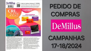 Pedido de Compras Demillus Campanhas 17182024 [upl. by Pardew123]