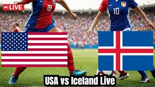 USA Women vs Iceland w live match International Friendly [upl. by Osnofedli]