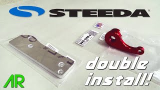 STEEDA INTERIOR HOOD LATCH amp GAS  ACCELERATOR PEDAL SPACER INSTALLS  FOCUS RS [upl. by Kcirtemed]