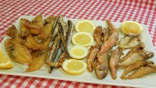 Cómo hacer pescadito frito sabroso y muy crujiente al estilo Andaluz [upl. by Leveridge]