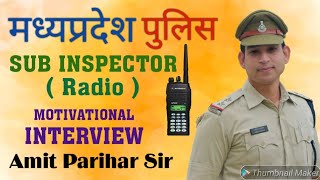 MP Police Sub Inspector  RADIO   Amit Parihar Sir Motivational video 💪💪😎 [upl. by Molton697]