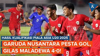 Hasil Timnas U20 Indonesia Vs Maladewa Garuda Nusantara Menang 40 [upl. by Musetta74]