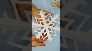 🎄 Christmas Origami Snow Flakes origami christmas diy shortvideo papercraft [upl. by Teeter]