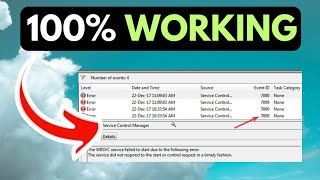 Service Control Manager Error 7009 On Windows 11 RESOLVED [upl. by Bagley]
