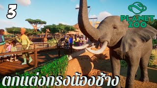 Live  Planet Zoo l SS3 Part3  ตกแต่งกรงน้องช้าง [upl. by Eveneg]