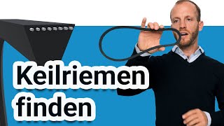 Keilriemen finden  Länge messen Profil bestimmen  HowTo  Z24de [upl. by Menides]