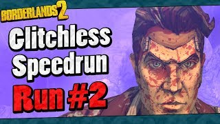 Borderlands 2  Glitchless Speedrun Run 2 Highlights Full Run In Description [upl. by Annahvas588]