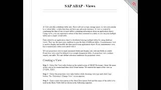 SAP ABAP Views [upl. by Wini]