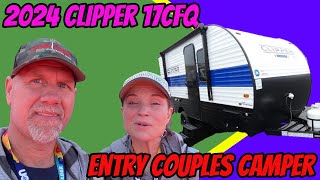 Entry Level Couples Camper  2024 Clipper 17CFQ walkthrough [upl. by Aymahs28]