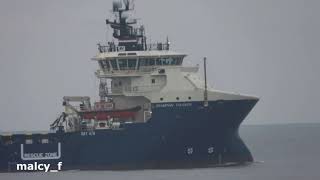 Zooming in on OSV Grampian Talisker with Nikon P1000 [upl. by Suilenrac]