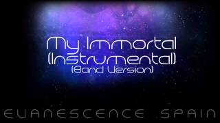 Evanescence My Immortal Band Version Instrumental HD 720p [upl. by Yarvis]