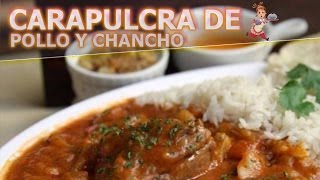 COCINA PERUANA FACIL  CARAPULCRA CON POLLO Y CHANCHO PERUANA  FACIL Y RAPIDO [upl. by Giordano65]