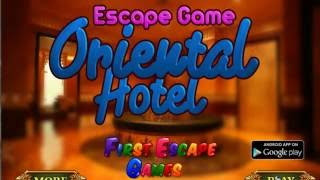 Escape Game Oriental Hotel Walk Through  New Escape games FirstEscapeGames [upl. by Milda696]