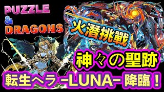 パズドラ龍族拼圖 転生ヘラ LUNA 降臨！沒有暗機用火潛挑戰 Puzzle amp Dragon PAD 五花腩PAD日記 [upl. by Neela971]