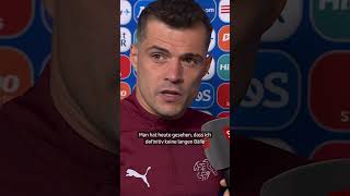 Granit XHAKA Was für ein Kämpfer – Er spielte mit Muskelfaserriss  SRF Sport [upl. by Rubi]