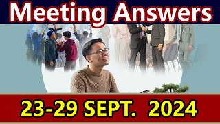 JW Midweek Meeting  2329 September 2024  Answers for the meeting [upl. by Ives669]