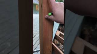 Deck Railing post installation diy deckdesign deckstairs construction [upl. by Motteo]