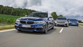 Audi S6 vs BMW M550i vs Mercedes AMG E43 [upl. by Goda912]