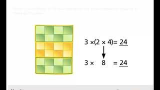 36 The Associative Property Multiply with 3 Factors [upl. by Ihcego]