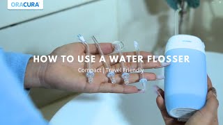 How to use the OC400 Compact Plus Smart Water Flosser  Travel Water Flosser  Features amp Benefits [upl. by Eilegna]