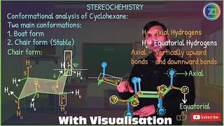 Stereochemistry  Cyclohexane  Boat amp Chair Conformations  Lecture 3  BSc 1st Year  Z1 Tutorials [upl. by Yanahs]