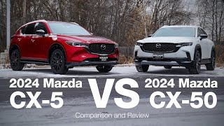 2024 Mazda CX50 vs CX5  Comparison and Review [upl. by Melnick]