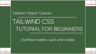 Tailwind CSS Tutorial for Beginners Overflow [upl. by Dlanor709]