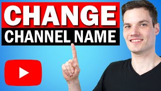 How to Change YouTube Channel Name [upl. by Peadar]