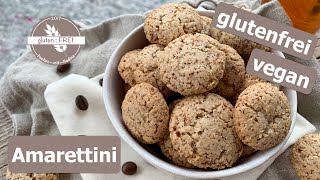 Amarettini  italienisches Mandelgebäck  vegane Kekse  mega lecker  glutenfrei backen mit Nadine [upl. by Aninep421]