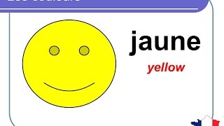 French Lesson 2  COLORS in French Colours Vocabulary  Les couleurs  Colores en francés [upl. by Enelehs]