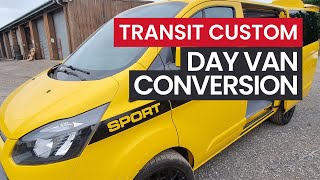 VAN TOUR Ford Transit Custom Low Roof Day Van Camper Conversion [upl. by Eryt]