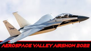 Sonic Booms and NASA Jet Flybys  Edwards AFB Aerospace Valley Air Show 2022 3D Binaural Audio 🎧 [upl. by Hector]