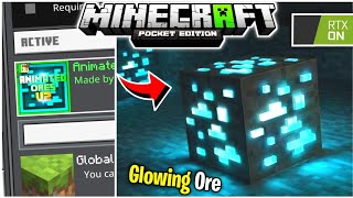 Glowing Ore Texture Pack Minecraft 119  Glowing Animated Texture MCPE [upl. by Animahs]